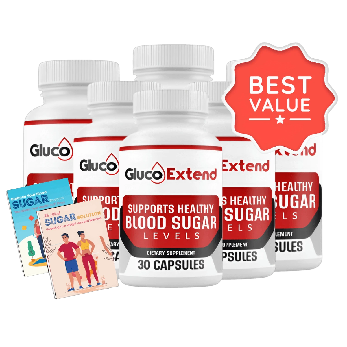 Gluco Extend Blood Sugar Health — Front Label